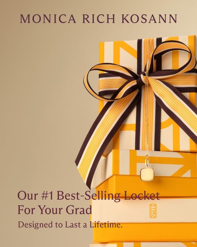 Gifts for your grad — portrait ad for Monica Rich Kosann