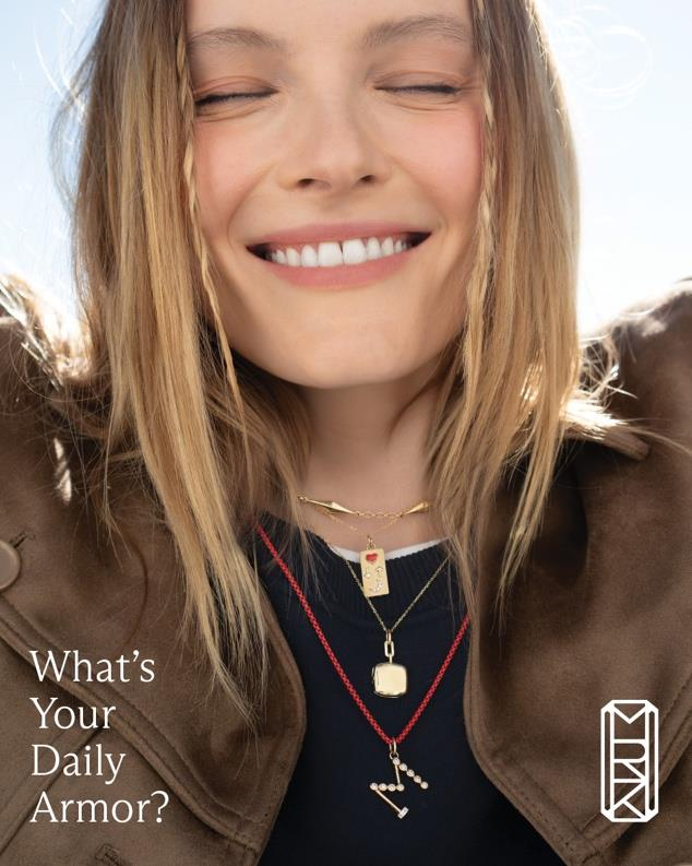 Your daily armor — portrait ad for Monica Rich Kosann